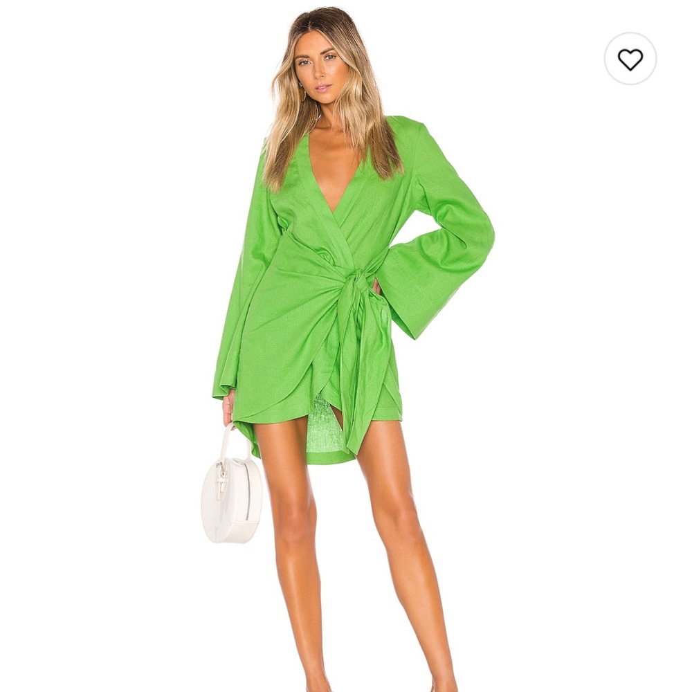 L'Academie Janeiro Mini Dress in Lime